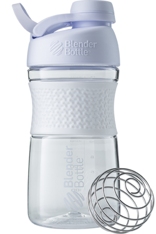 Шейкер Blender Bottle® SportMixer Tritan Twist Cap (Белый), 591 мл 
