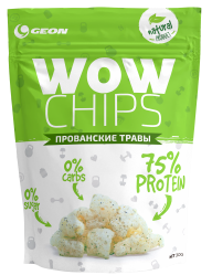 Протеиновые чипсы WOW CHIPS Прованские травы, Geon, 30 г