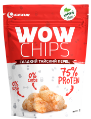 Протеиновые чипсы WOW CHIPS Сладкий тайский перец, Geon, 30 г