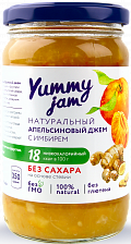 Джем апельсиновый с имбирём низкокалорийный, Yummy jam, 350 г