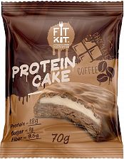 Протеиновое пирожное Шоколад-Кофе, FitKit, 70 г