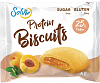 Бисквитное печенье "Protein biscuits" с низкокалорийной плодово-ягодной начинкой "Абрикос"  без сахара , Solvie, 40 г