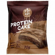 Протеиновое пирожное Двойной шоколад, FitKit, 70 г