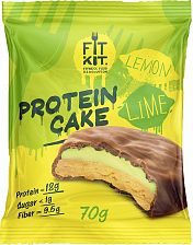 Протеиновое пирожное Лимон-Лайм, FitKit, 70 г