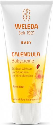 Крем "Baby"с календулой для младенцев для защиты кожи в области пеленания, Weleda, 75мл