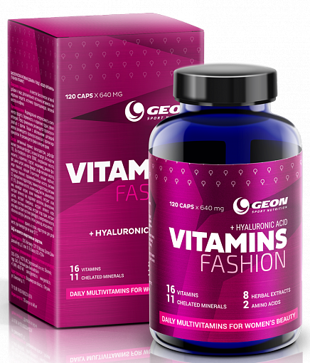 Fashion Vitamins, Geon,640 мл/120 капс