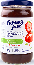 Джем клубничный низкокалорийный, Yummy jam, 350 г